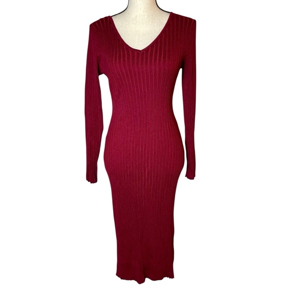 PrettyGarden Ribbed Long Sleeve Bodycon Dress - Picture 4 of 9